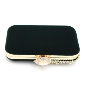 Sac de Soirée Femme en Velours avec Fermoir en Alliage – Pochette Élégante